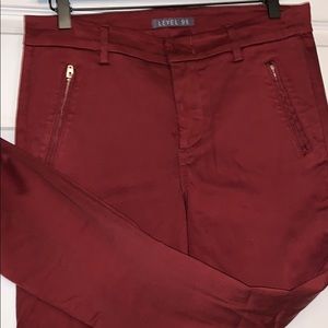 Francis Lacey Double Welt Zip Trouser in Fire